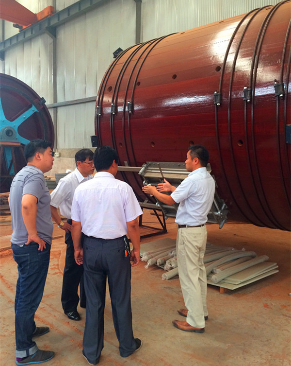 Customer “RIVERD BANGLADESH LTD” came to inspect wooden drums